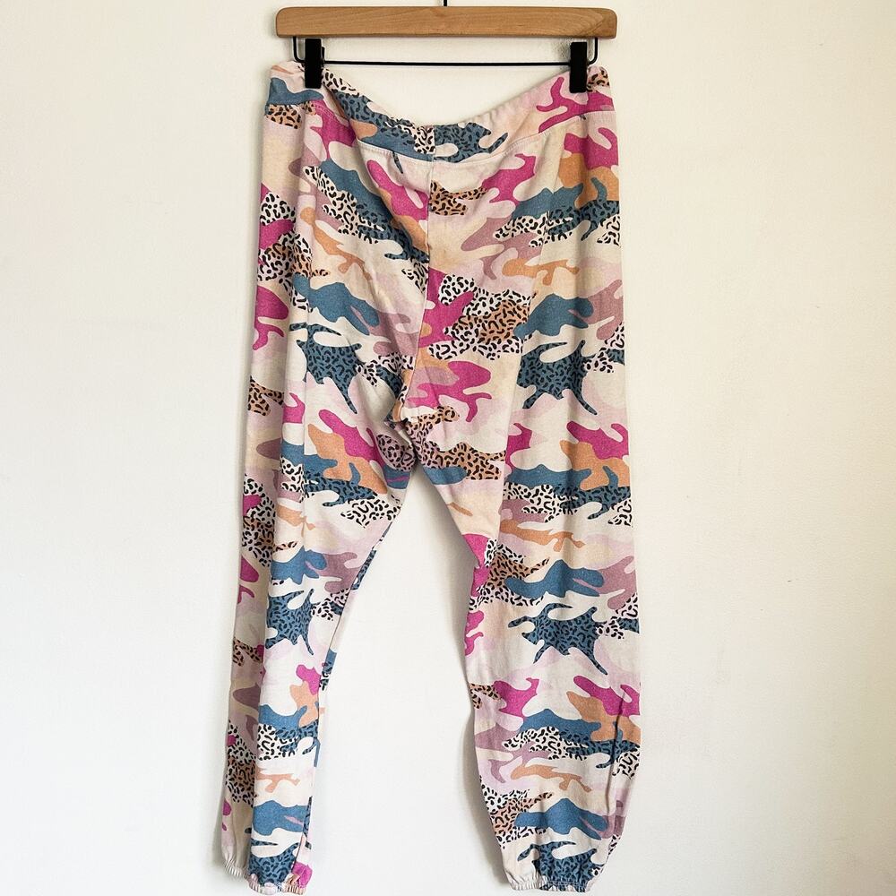 Sundry Animal Print Camo Sweatpants Pink Size 4 - Picture 5 of 7